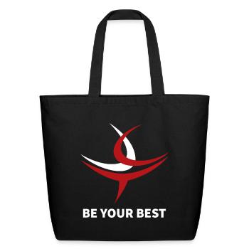 CUT Fitness Be Your Best - Eco-Friendly Cotton Tote - black - Front