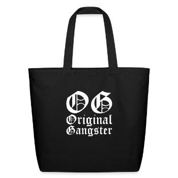 OG Original Gangster - Eco-Friendly Cotton Tote - black - Front
