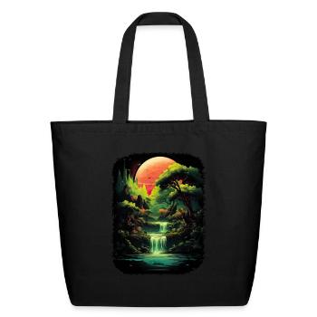 Bonsai Tree Bonsai Bowl Japanese Tree for a - Eco-Friendly Cotton Tote - black - Front
