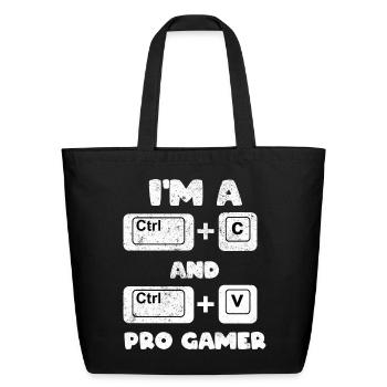 Funny Programmer Web Developer - Eco-Friendly Cotton Tote - black - Front