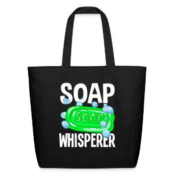 Soap Whisperer Soap Production - Eco-Friendly Cotton Tote - black - Front