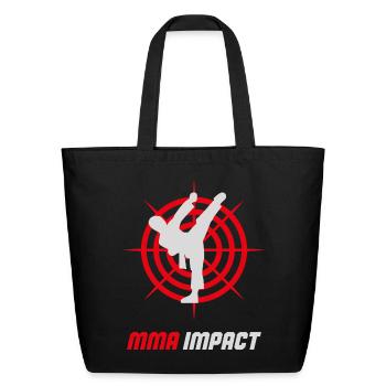 MMA Impact Fighter Kickboxing - Eco-Friendly Cotton Tote - black - Front