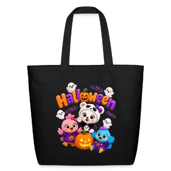 Funny Halloween  - Eco-Friendly Cotton Tote - black - Front