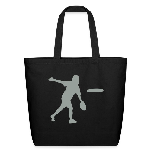 Ultimate Frisbee Hat: Backhand Silhouette - Eco-Friendly Cotton Tote