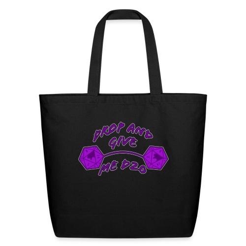 Drop and Give Me D20 - Eco-Friendly Cotton Tote