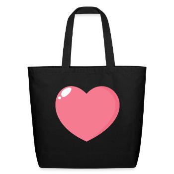 Love is Love - Eco-Friendly Cotton Tote - black - Front