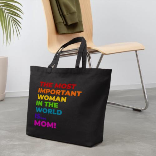 Mom: The Most Important Woman in the World - Eco-Friendly Cotton Tote