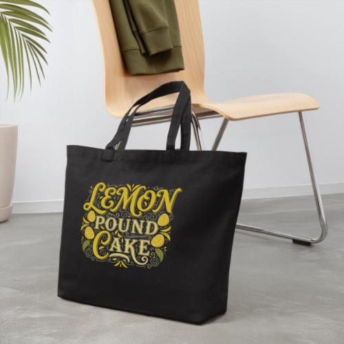 Lemon Pound Cake Vintage Flourish - Eco-Friendly Cotton Tote