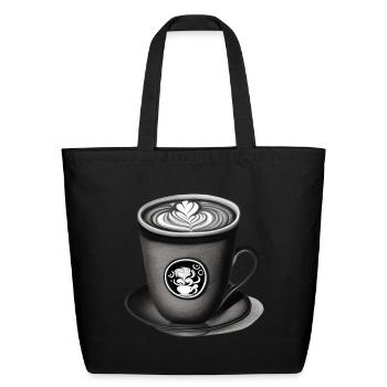 cup of coffee original - Eco-Friendly Cotton Tote - black - Front