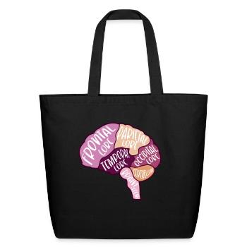 DESIGNHuman brain anatomy of the brain - Eco-Friendly Cotton Tote - black - Front