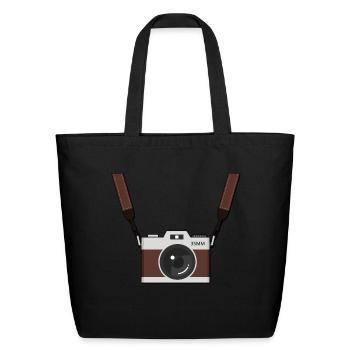 Tourist Halloween Costume - Eco-Friendly Cotton Tote - black - Front