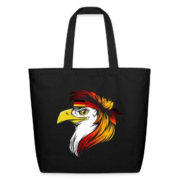 Germany - Eco-Friendly Cotton Tote - black - Front
