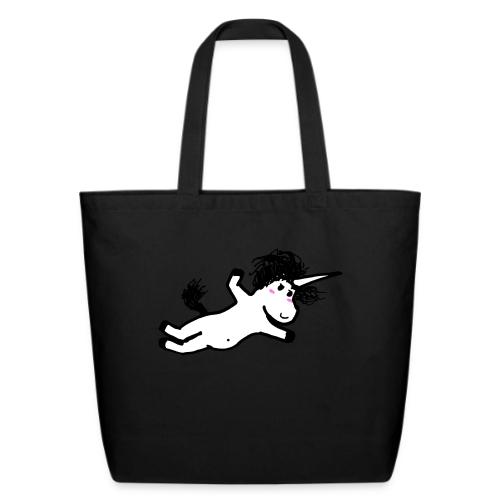 falling unicorn - Eco-Friendly Cotton Tote