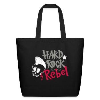 Hard Rock Rebel Grunge Music Retro - Eco-Friendly Cotton Tote - black - Front