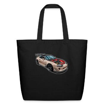 Toyota supra mk4 - Eco-Friendly Cotton Tote - black - Front