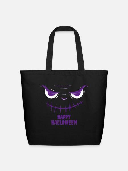 Happy Halloween - Eco-Friendly Cotton Tote - black