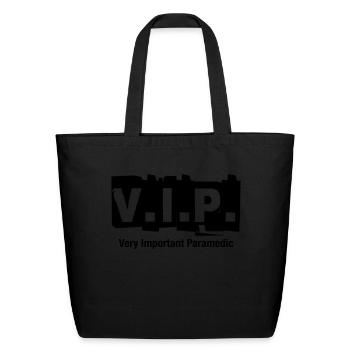 V.I.P. Very Important Paramedic - Eco-Friendly Cotton Tote - black - Front