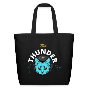 Hunder Blue Cat Crest - Eco-Friendly Cotton Tote - black - Front