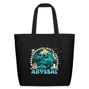 Abyssal Depths Coral Ocean - Eco-Friendly Cotton Tote - black - Front