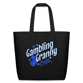 Gambling Granny Casino - Eco-Friendly Cotton Tote - black - Front