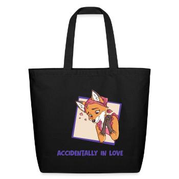 Accidentally in Love  - Eco-Friendly Cotton Tote - black - Front