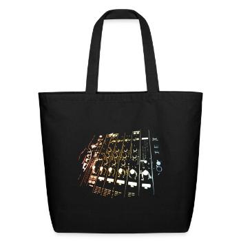 DJ - Eco-Friendly Cotton Tote - black - Front