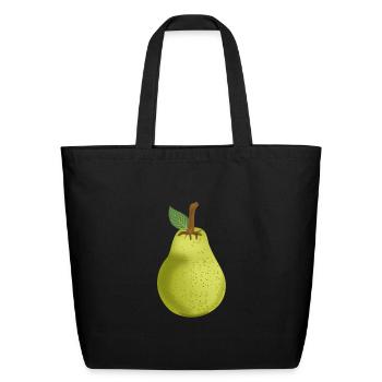Pear, Pears, Tasty Fruit - Eco-Friendly Cotton Tote - black - Front