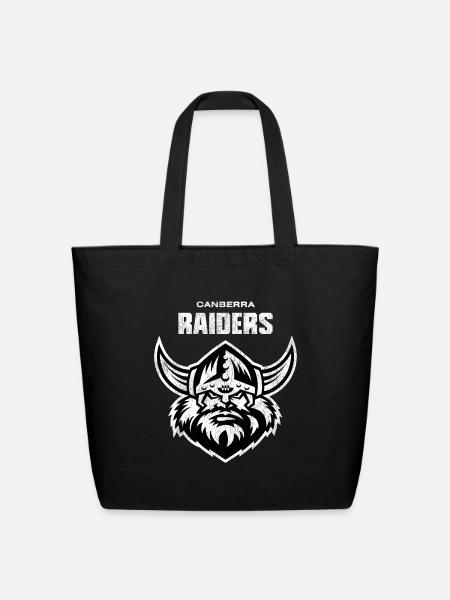 Raiders 2022 New Logo Washed & Worn Effect - Eco-Friendly Cotton Tote - black