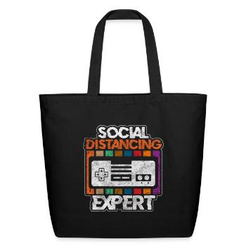 Gamers Video Game Gaming Game Console - Eco-Friendly Cotton Tote - black - Front