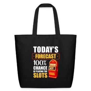 Casino Machine - Eco-Friendly Cotton Tote - black - Front