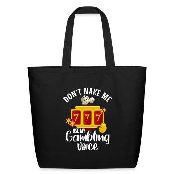 Casino Casinos Poker Slot - Eco-Friendly Cotton Tote - black - Front