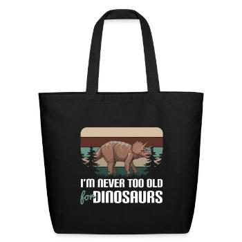 Prehistoric Times Carnivores Herbivore - Eco-Friendly Cotton Tote - black - Front
