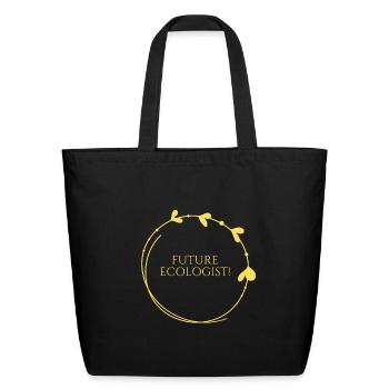 Future ecologist-Ecology designs - Eco-Friendly Cotton Tote - black - Front