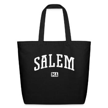 Salem Massachusetts - Eco-Friendly Cotton Tote - black - Front