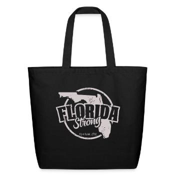 lorida Strong life - Eco-Friendly Cotton Tote - black - Front