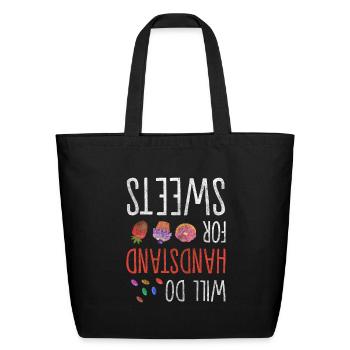 Sweets Tasty Cookie - Eco-Friendly Cotton Tote - black - Front