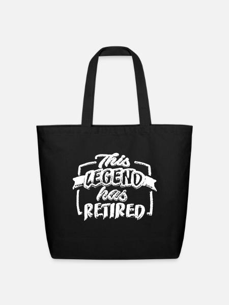 THIS LEGEND HAS RETIRED - Eco-Friendly Cotton Tote - black