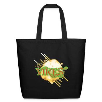 Yikes Neon Splash Logo Tee - Eco-Friendly Cotton Tote - black - Front