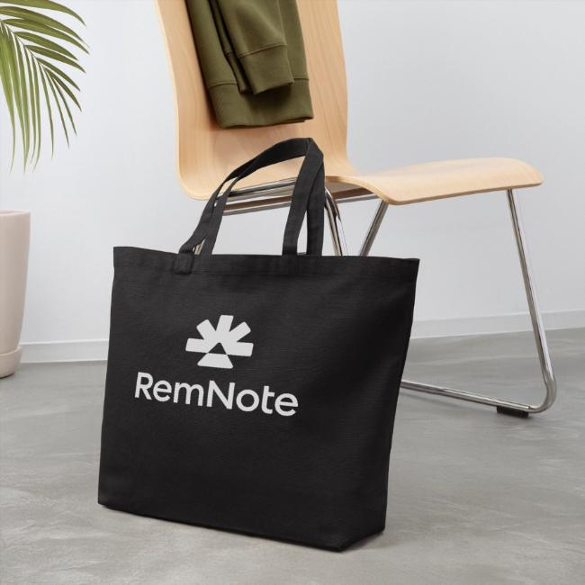 White logo with text, vertically stacked