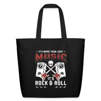 Rock Hard Rock Heavy Metal Rockabilly - Eco-Friendly Cotton Tote - black - Front