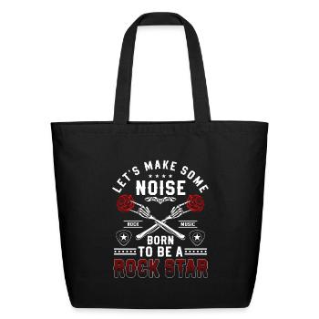 Rock Hard Rock Music Genre - Eco-Friendly Cotton Tote - black - Front