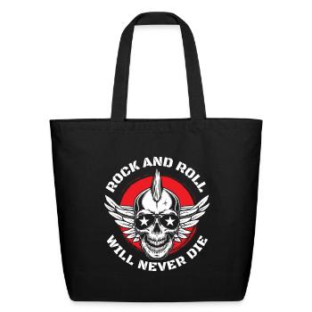 Rock Hard Rock Musician - Eco-Friendly Cotton Tote - black - Front