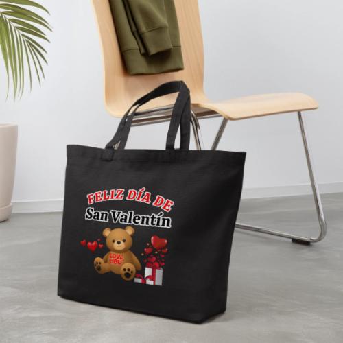 Valentine's Day Celebration Bears Love Hearts. - Eco-Friendly Cotton Tote