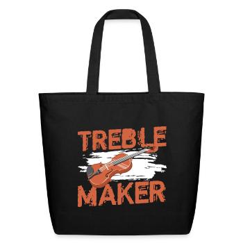 Music Player Classical Music Club - Eco-Friendly Cotton Tote - black - Front