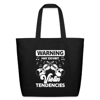Music Orchestra Music Club - Eco-Friendly Cotton Tote - black - Front