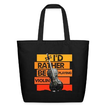 Music Player Classical Music - Eco-Friendly Cotton Tote - black - Front