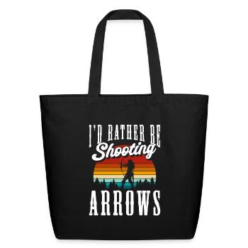 Marksman Bow And Arrow Target Target - Eco-Friendly Cotton Tote - black - Front