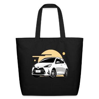 Yaris Lover Car - Eco-Friendly Cotton Tote - black - Front