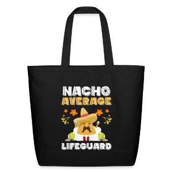 Lifeguard Beach - Eco-Friendly Cotton Tote - black - Front