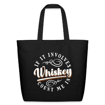 Schnapps Waiter - Eco-Friendly Cotton Tote - black - Front